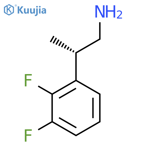 (2S)-2-(2,3-Difluorophenyl)propan-1-amine structure