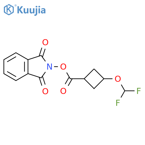 1,3-dioxo-2,3-dihydro-1H-isoindol-2-yl (1s,3s)-3-(difluoromethoxy)cyclobutane-1-carboxylate structure