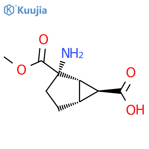 (1S,2S,5R,6S)-2-amino-2-(methoxycarbonyl)bicyclo[3.1.0]hexane-6-carboxylic acid structure