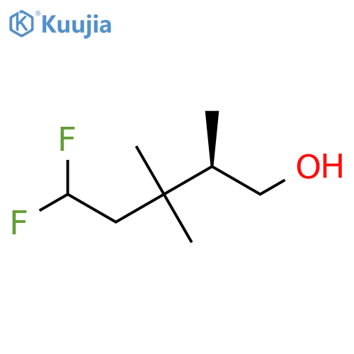 (2R)-5,5-Difluoro-2,3,3-trimethylpentan-1-ol structure