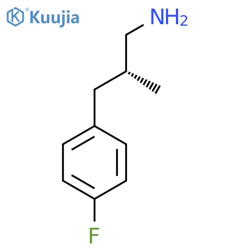 (2R)-3-(4-Fluorophenyl)-2-methylpropan-1-amine structure