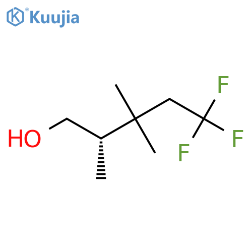 (2S)-5,5,5-Trifluoro-2,3,3-trimethylpentan-1-ol structure