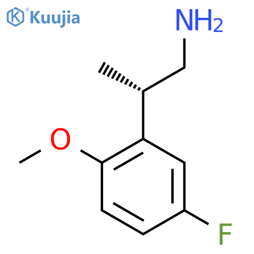 (2S)-2-(5-Fluoro-2-methoxyphenyl)propan-1-amine structure