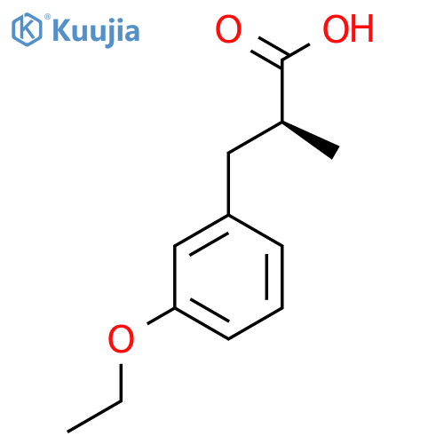 (2S)-3-(3-Ethoxyphenyl)-2-methylpropanoic acid structure