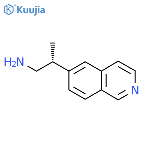 (2R)-2-Isoquinolin-6-ylpropan-1-amine structure