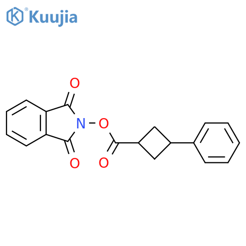 1,3-dioxo-2,3-dihydro-1H-isoindol-2-yl (1s,3s)-3-phenylcyclobutane-1-carboxylate structure