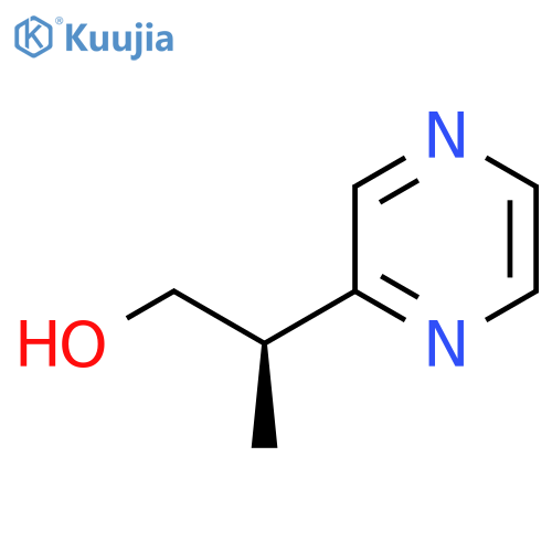 (2R)-2-Pyrazin-2-ylpropan-1-ol structure