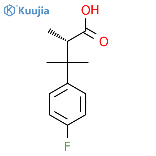 (2S)-3-(4-Fluorophenyl)-2,3-dimethylbutanoic acid structure
