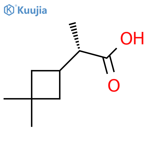 (2S)-2-(3,3-Dimethylcyclobutyl)propanoic acid structure