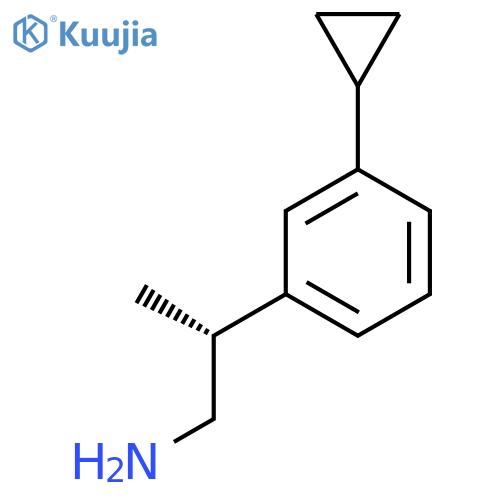 (2R)-2-(3-Cyclopropylphenyl)propan-1-amine structure