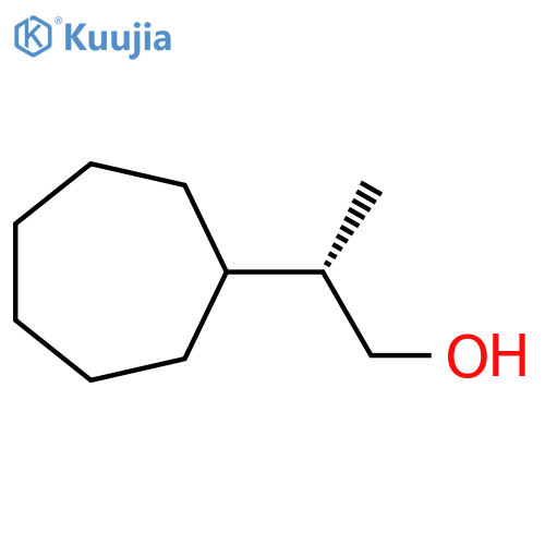 (2S)-2-Cycloheptylpropan-1-ol structure