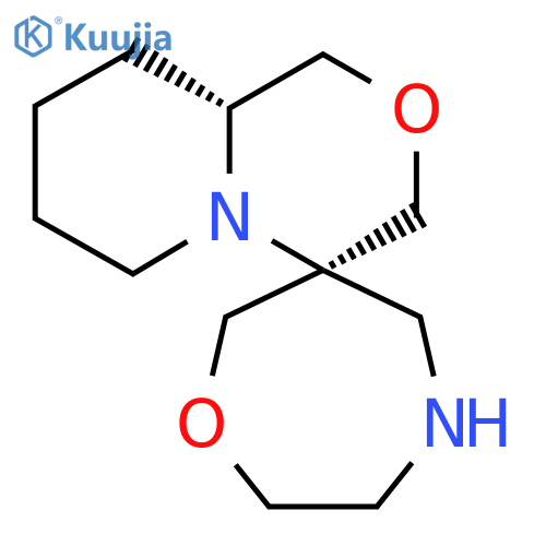 (6S,9'Ar)-spiro[1,4-oxazepane-6,4'-3,6,7,8,9,9a-hexahydro-1H-pyrido[2,1-c][1,4]oxazine] structure