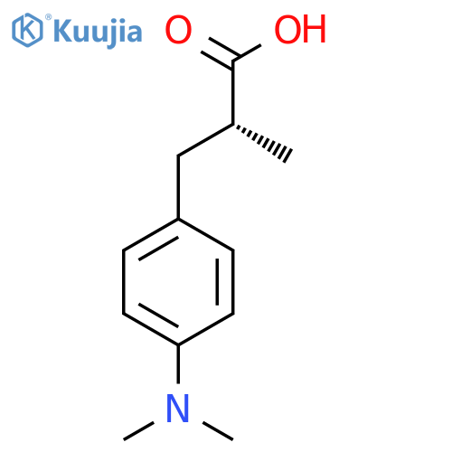 (2R)-3-[4-(Dimethylamino)phenyl]-2-methylpropanoic acid structure