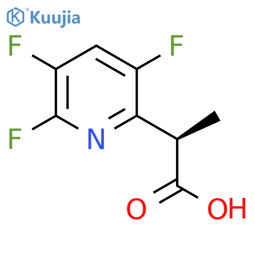 (2R)-2-(3,5,6-Trifluoropyridin-2-yl)propanoic acid structure