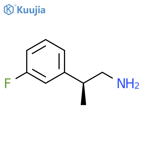 Benzeneethanamine, 3-fluoro-β-methyl-, (βS)- structure
