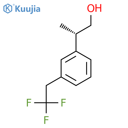 (2S)-2-[3-(2,2,2-Trifluoroethyl)phenyl]propan-1-ol structure