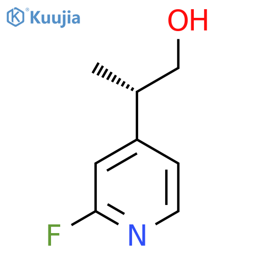 (2S)-2-(2-Fluoropyridin-4-yl)propan-1-ol structure