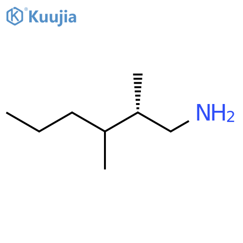 (2S)-2,3-Dimethylhexan-1-amine structure