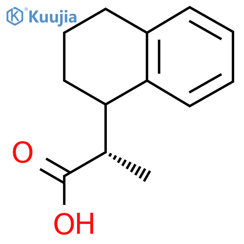 (2S)-2-(1,2,3,4-Tetrahydronaphthalen-1-yl)propanoic acid structure