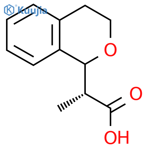 (2R)-2-(3,4-Dihydro-1H-isochromen-1-yl)propanoic acid structure