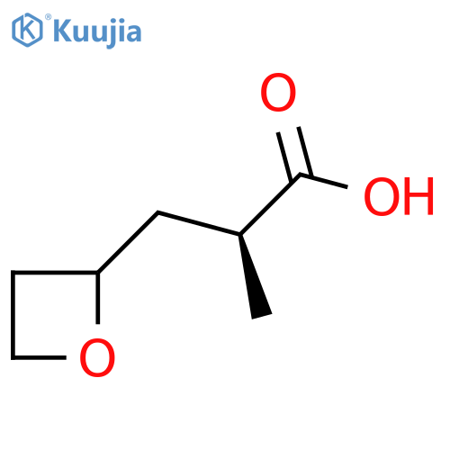 (2S)-2-Methyl-3-(oxetan-2-yl)propanoic acid structure