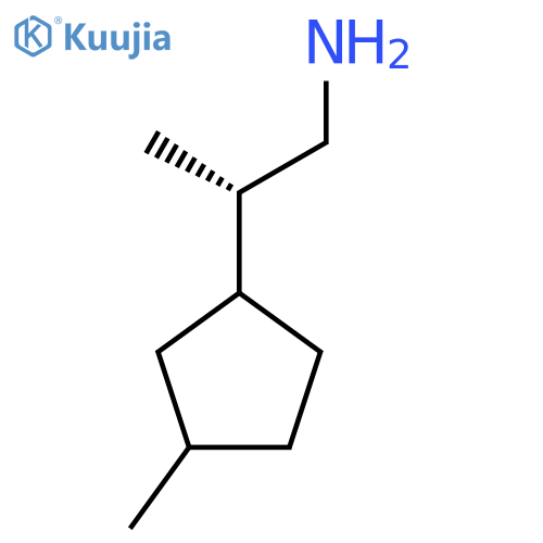 (2S)-2-(3-Methylcyclopentyl)propan-1-amine structure