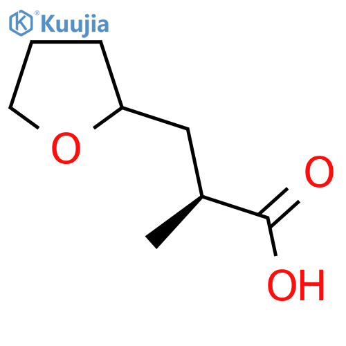 (2S)-2-Methyl-3-(oxolan-2-yl)propanoic acid structure