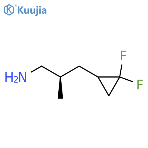 (2R)-3-(2,2-Difluorocyclopropyl)-2-methylpropan-1-amine structure