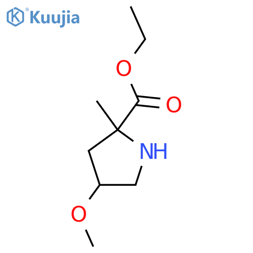 Ethyl 4-methoxy-2-methylpyrrolidine-2-carboxylate structure