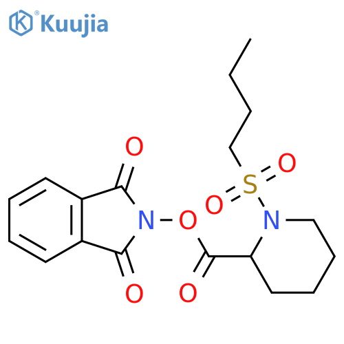 1,3-dioxo-2,3-dihydro-1H-isoindol-2-yl 1-(butane-1-sulfonyl)piperidine-2-carboxylate structure