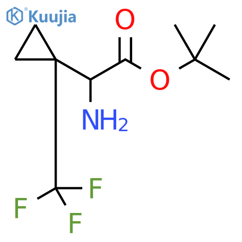 Amino-(1-trifluoromethyl-cyclopropyl)-acetic acid tert-butyl ester structure