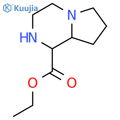 Ethyl octahydropyrrolo[1,2-a]piperazine-1-carboxylate structure