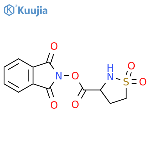 1,3-dioxo-2,3-dihydro-1H-isoindol-2-yl 1,1-dioxo-1lambda6,2-thiazolidine-3-carboxylate structure