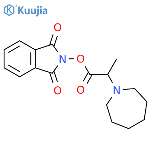 1,3-dioxo-2,3-dihydro-1H-isoindol-2-yl 2-(azepan-1-yl)propanoate structure