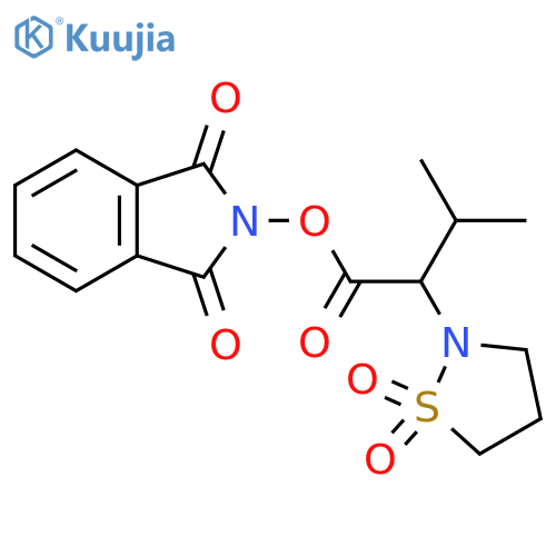 1,3-dioxo-2,3-dihydro-1H-isoindol-2-yl 2-(1,1-dioxo-1lambda6,2-thiazolidin-2-yl)-3-methylbutanoate structure