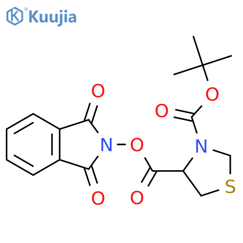 3-tert-butyl 4-(1,3-dioxo-2,3-dihydro-1H-isoindol-2-yl) 1,3-thiazolidine-3,4-dicarboxylate structure