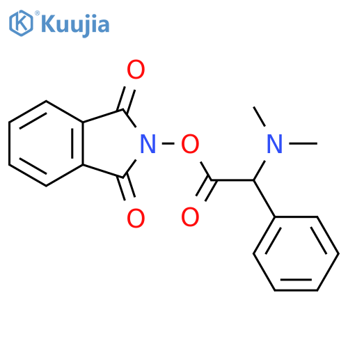 1,3-dioxo-2,3-dihydro-1H-isoindol-2-yl 2-(dimethylamino)-2-phenylacetate structure