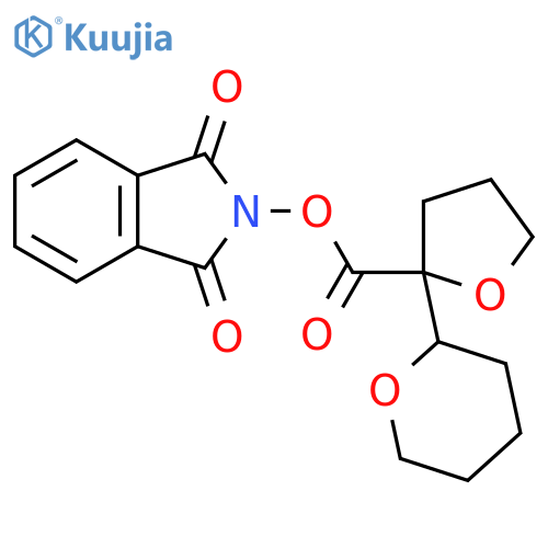 1,3-dioxo-2,3-dihydro-1H-isoindol-2-yl 2-(oxan-2-yl)oxolane-2-carboxylate structure