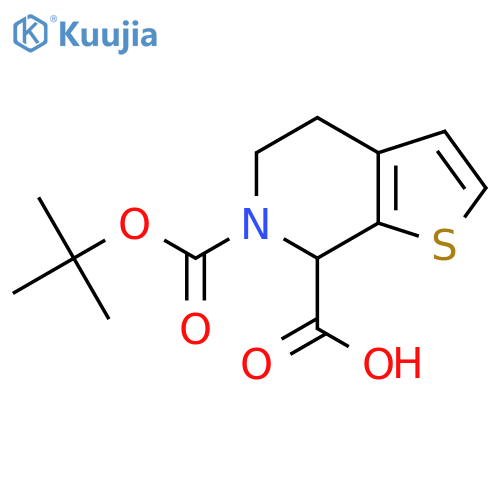 6-(tert-butoxy)carbonyl-4H,5H,6H,7H-thieno2,3-cpyridine-7-carboxylic acid structure