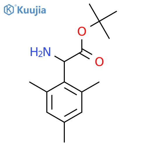 Tert-butyl 2-amino-2-(2,4,6-trimethylphenyl)acetate structure