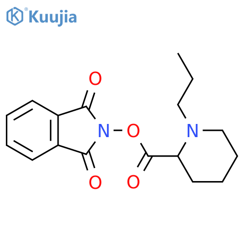 1,3-dioxo-2,3-dihydro-1H-isoindol-2-yl 1-propylpiperidine-2-carboxylate structure