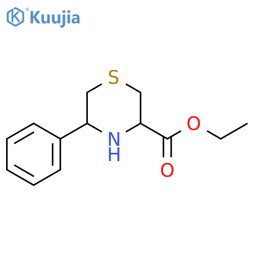 Ethyl 5-phenylthiomorpholine-3-carboxylate structure