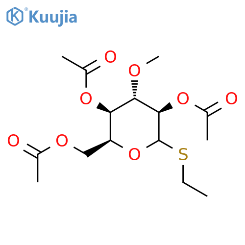 L-Idopyranoside, ethyl 3-O-methyl-1-thio-, triacetate structure