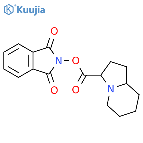 1,3-dioxo-2,3-dihydro-1H-isoindol-2-yl octahydroindolizine-3-carboxylate structure