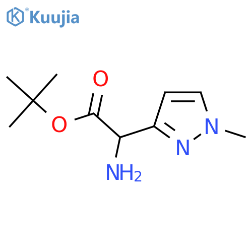 Tert-butyl 2-amino-2-(1-methylpyrazol-3-yl)acetate structure