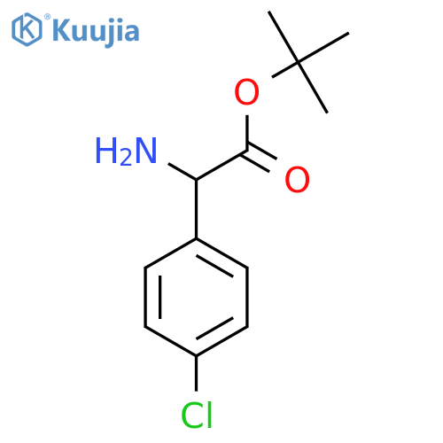 Tert-butyl 2-amino-2-(4-chlorophenyl)acetate structure