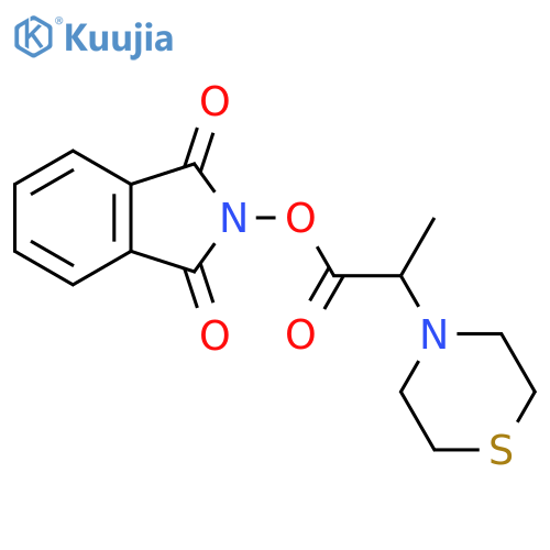 1,3-dioxo-2,3-dihydro-1H-isoindol-2-yl 2-(thiomorpholin-4-yl)propanoate structure