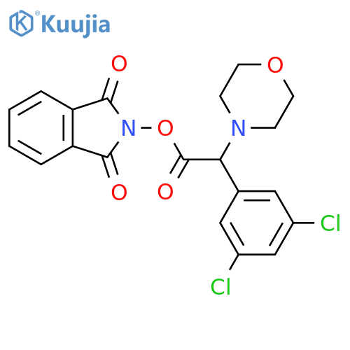 1,3-dioxo-2,3-dihydro-1H-isoindol-2-yl 2-(3,5-dichlorophenyl)-2-(morpholin-4-yl)acetate structure