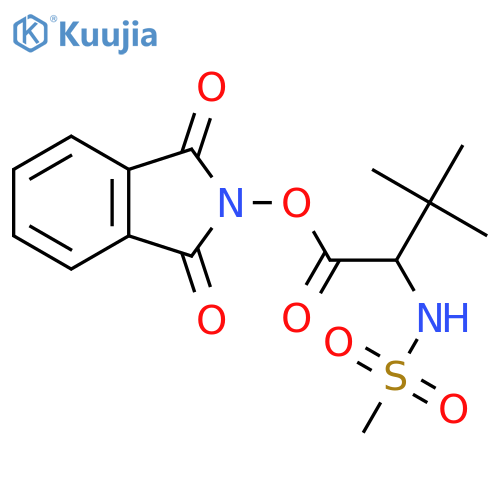 1,3-dioxo-2,3-dihydro-1H-isoindol-2-yl 2-methanesulfonamido-3,3-dimethylbutanoate structure