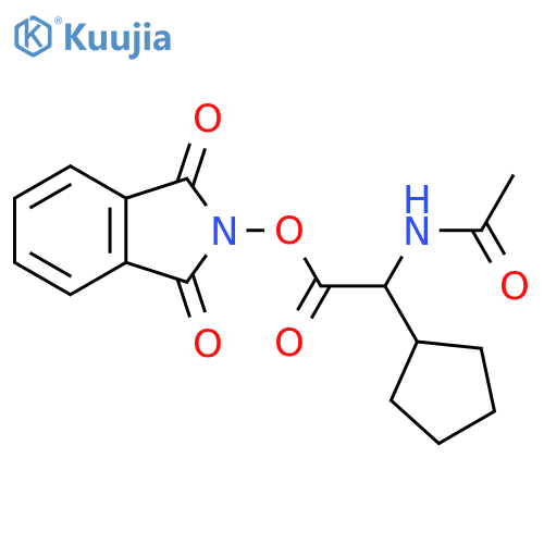 1,3-dioxo-2,3-dihydro-1H-isoindol-2-yl 2-cyclopentyl-2-acetamidoacetate structure